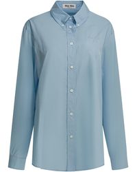 Miu Miu - Cotton Shirt - Lyst