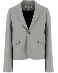 Loewe - Wool Blazer Jacket Light - Lyst