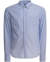 Prada - Striped Cotton Shirt - Lyst