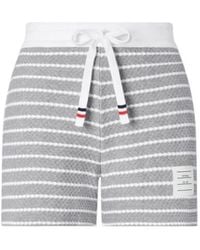 Thom Browne - Cotton Striped Shorts - Lyst