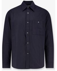 Tonywack - Wool Blend Striped Shirt - Lyst