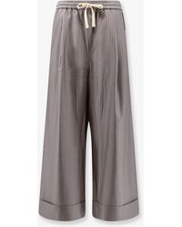 Tonywack - Silk, Polyester And Wool Blend Trousers - Lyst
