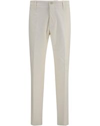 Lardini - Ribbed Viscose Pants - Lyst