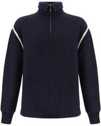 Margiela - Wool Half-Zip High-Neck - Lyst