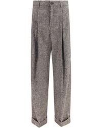 Dolce & Gabbana - Dolce & Gabbana Alpaca Blend Prince Of Wales Pants - Lyst