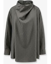 Bottega Veneta - Draped Collar Top - Lyst