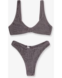 VENUJA - Nylon Bikini With All-Over Rhinestones - Lyst