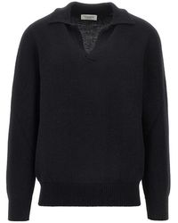 Laneus - Merino Wool And Cashmere Polo Shirt - Lyst