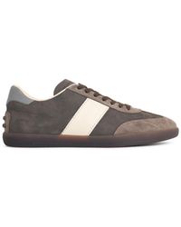 Tod's - Tabs' Suede And Nubuck Sneakers - Lyst