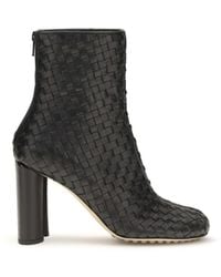 Bottega Veneta - Cherry Intrecciato Ankle Boots - Lyst