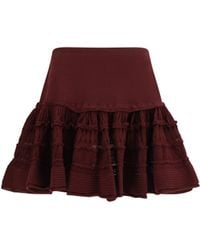 Alaïa - Alaïa Wool Crinoline Ruffle Mini Skirt - Lyst