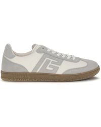 Balmain - Sneakers Swan Suede And Smooth Leather - Lyst