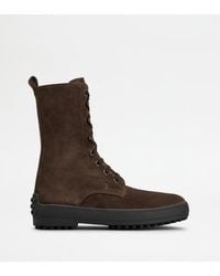 Tod's - "Winter Gommino" Ankle Boots - Lyst
