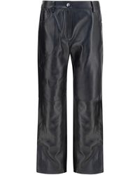 Magda Butrym - Straight-Leg Leather Pants - Lyst