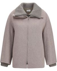 P.A.R.O.S.H. - Double Wool And Quilted Jacket - Lyst