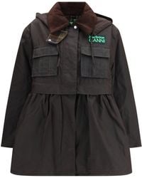 Barbour - Waxed Peplum Jacket Rustic Tartan - Lyst