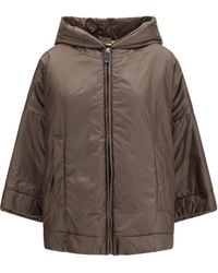 Max Mara - Hooded Padded Jacket Water-Repellent Canvas Outer: Polyester - Lyst