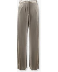Alysi - Satin Trousers - Lyst