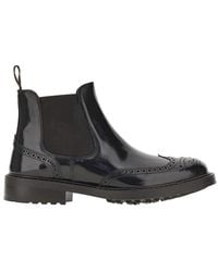 JUAN LACARCEL BY CALCE - Spazzolato Leather Chelsea Boots - Lyst
