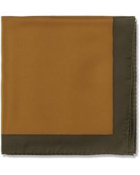 Saint Laurent - Cassandre Square Silk Twill Scarf - Lyst