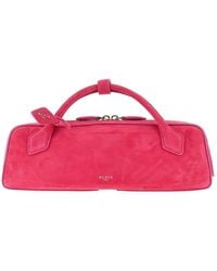 Alaïa - Le Teckel Suede Leather Clutch - Lyst