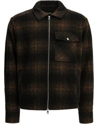 Moncler - Checkered Overshirt Jacket - Lyst