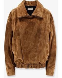 Saint Laurent - Oversized Vintage Split-Leather Jacket - Lyst