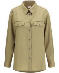 Cruna - Virgin Wool Overshirt Olio - Lyst