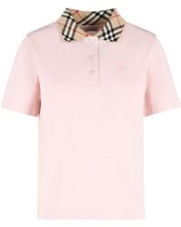 Burberry - 'Imogen' Cotton Polo Shirt - Lyst