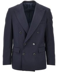 MARSĒM - Light Wool-Blend Double-Breasted Jacket - Lyst