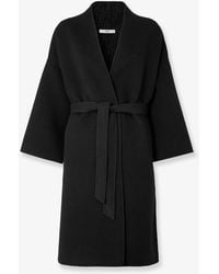 Fendi - Ff Zucca Wool Midi Coat - Lyst