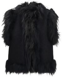 Fendi - Wool And Fox Fur Gilet - Lyst