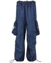 The Attico - Washed Cotton Cargo Pants - Lyst