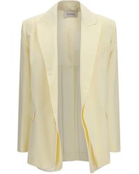 Max Mara - Double-Collar Viscose Blazer - Lyst