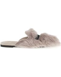Dolce & Gabbana - Sheepskin Mules - Lyst