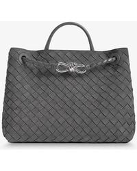 Bottega Veneta - Andiamo Medium Suede Handbag - Lyst