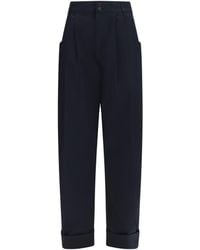 Jacob Cohen - Lindsay Barrel Wide Pants Gabardine - Lyst