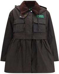 Barbour - Waxed Peplum Jacket Rustic Tartan - Lyst