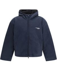 Acne Studios - Waxed Hooded Jacket Evening - Lyst