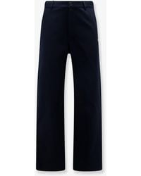 Loewe - Denim Trousers With Contrasting Embroidered Logo - Lyst