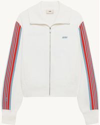 Autry - Viscose Knit Zippered Sweatshirt - Lyst