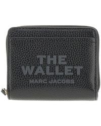 Marc Jacobs - Grained Leather Mini Compact Wallet - Lyst