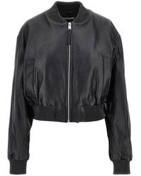 Arma - Hannan Leather Bomber Jacket - Lyst