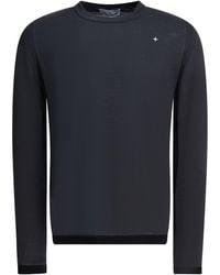 Stone Island - Wool-Blend Crew-Neck Sweater - Lyst