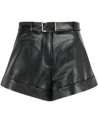 Sportmax - 'Vasaio' Leather Shorts - Lyst