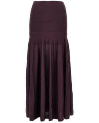 Rabanne - Knitted Long Skirt - Lyst