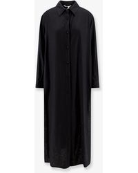 Hevò - Arigliano Viscose And Linen Chemisier Dress - Lyst