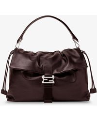 Fendi - Flux Maxi Messenger Leather Bag - Lyst