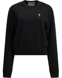 Ami Paris - Ami De Coeur Crew-Neck Sweatshirt - Lyst