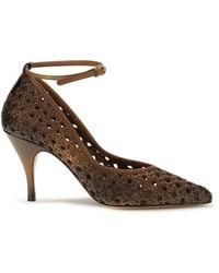 Miu Miu - Woven Leather Pumps - Lyst
